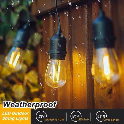 Εταιρεία κατασκευής 500m Connect Solar Led Outdoor String Light Θερμοκρασία εργασίας -20-40 C