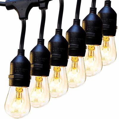 25ft 48ft Clear Bulb LED G40 Globe Solar LED String Lights Για διακοσμητικές διακοπές
